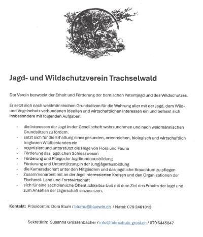 Jagd- und Wildschutzverein Trachselwald